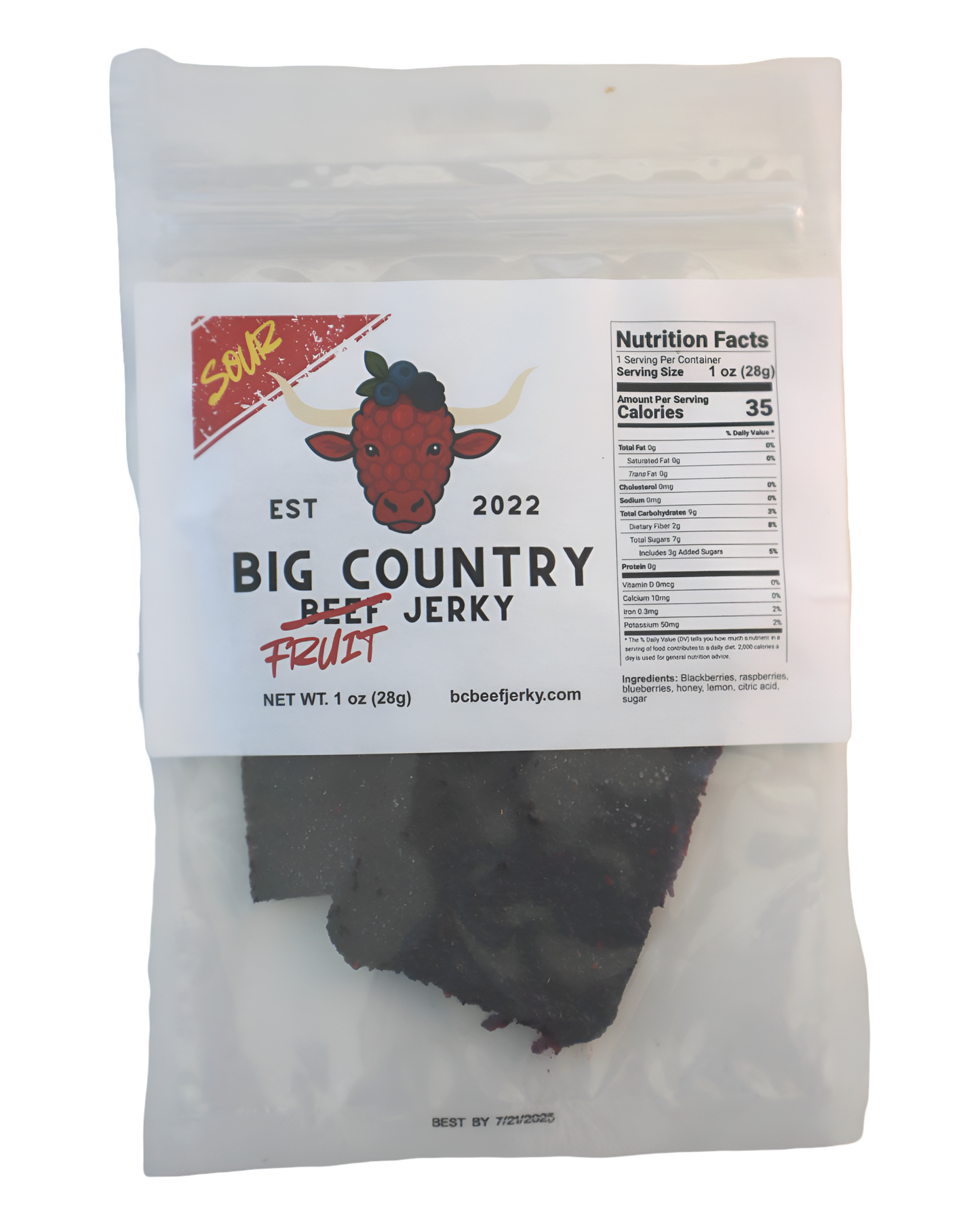 SOUR Triple Berry Fruit Jerky