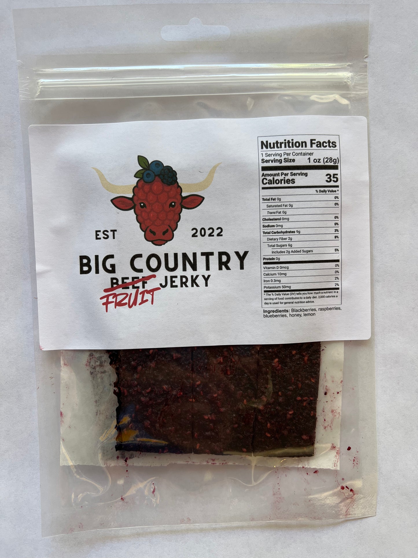 Triple Berry Fruit Jerky
