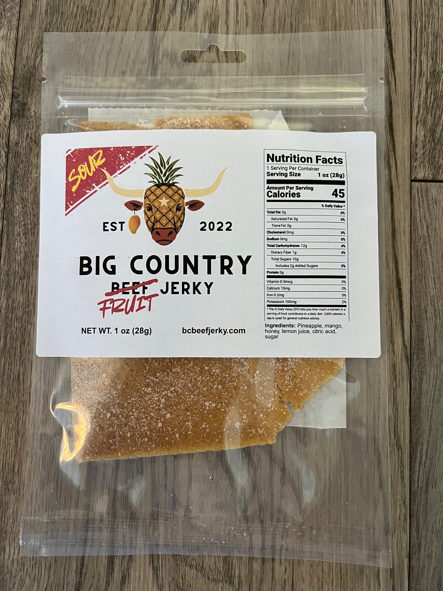 SOUR Pineapple Mango Fruit Jerky
