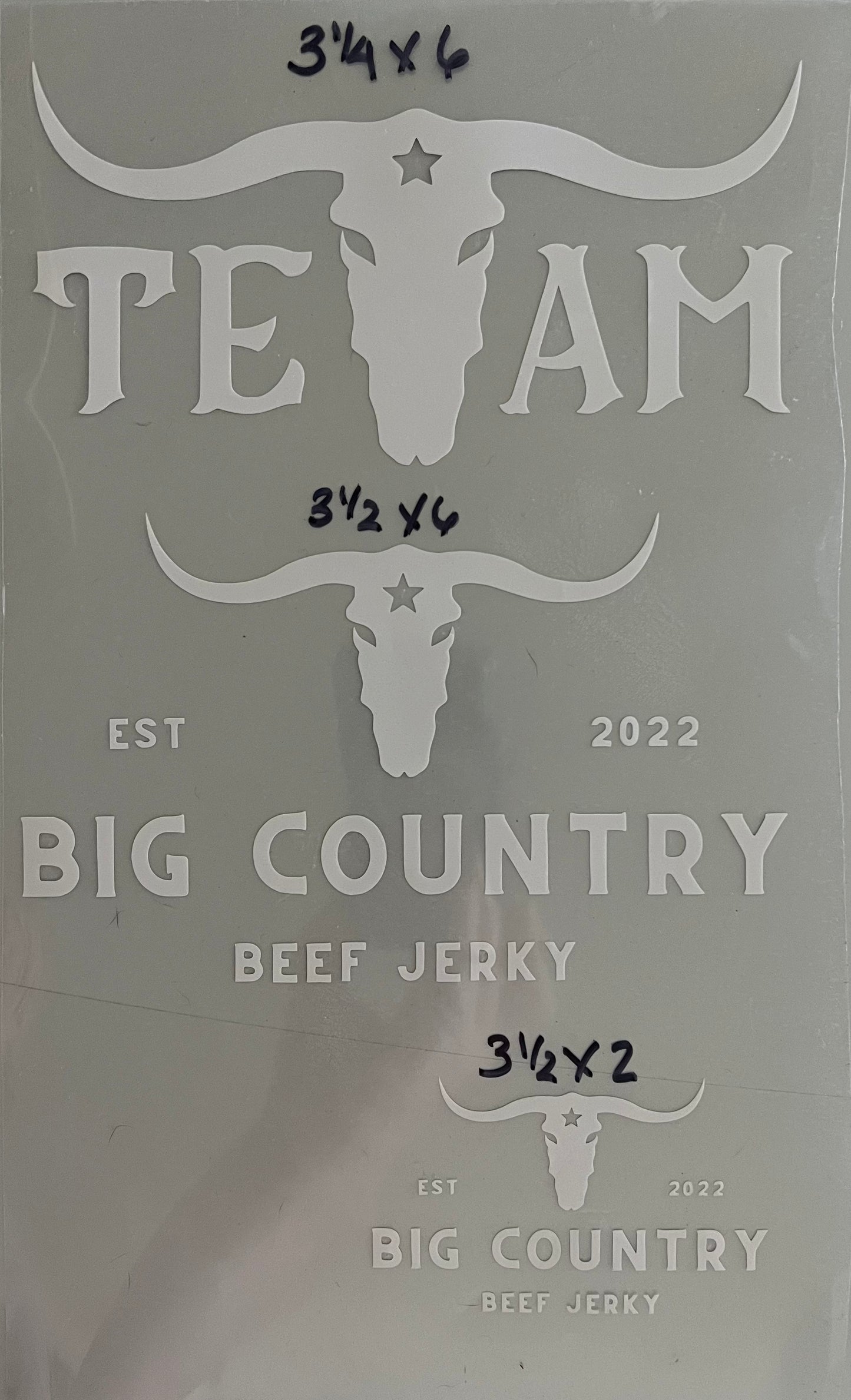 Team Heat Transfer Vinyl Decals
