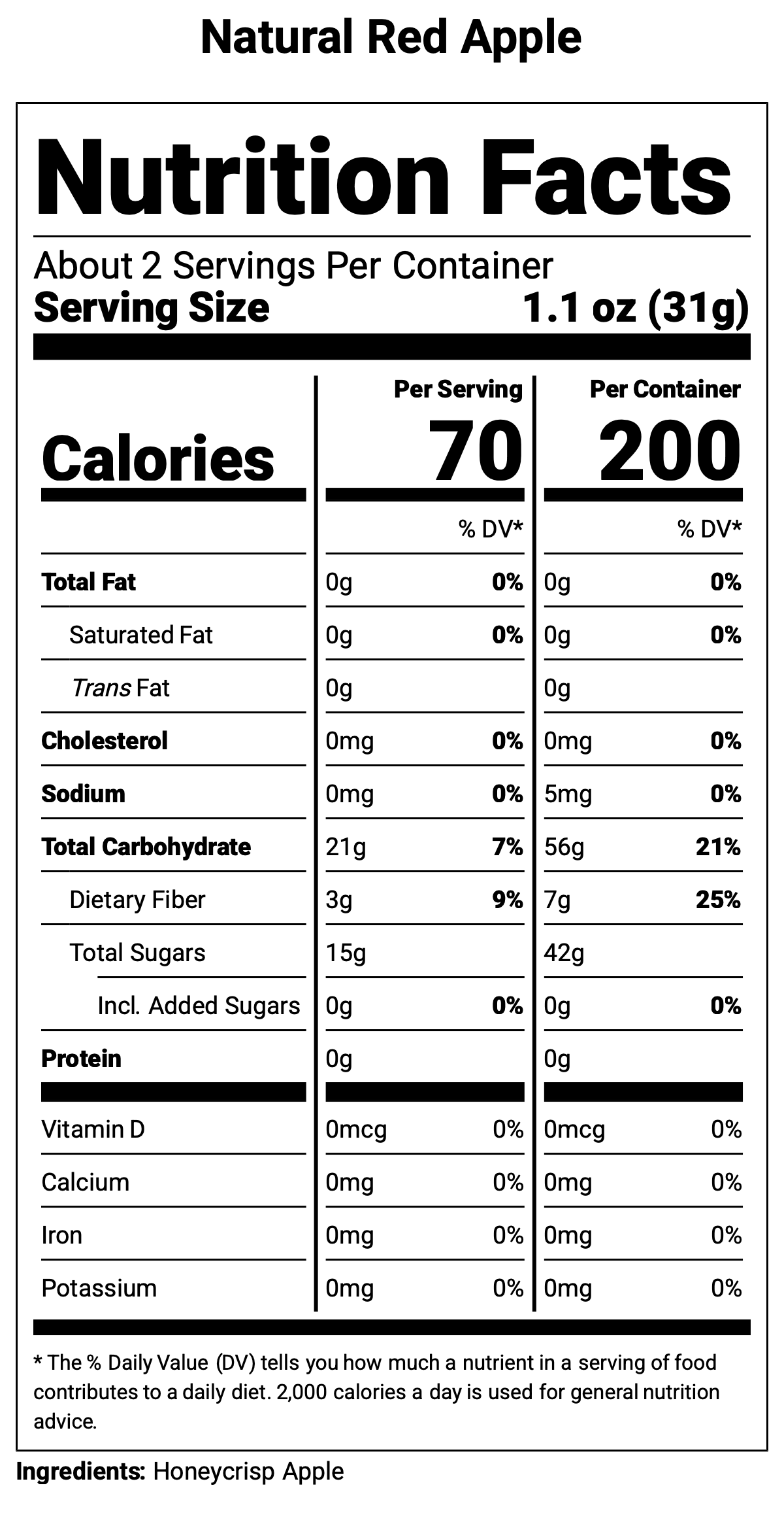 Natural Apple Crisps