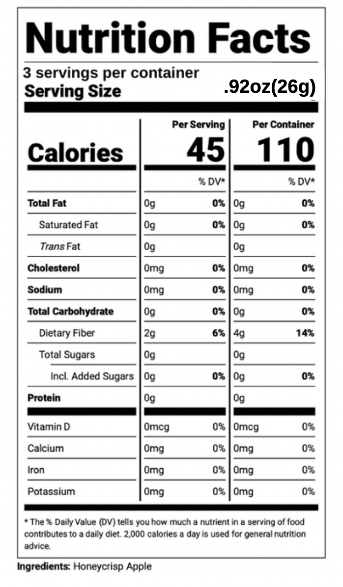 Natural Apple Crisps