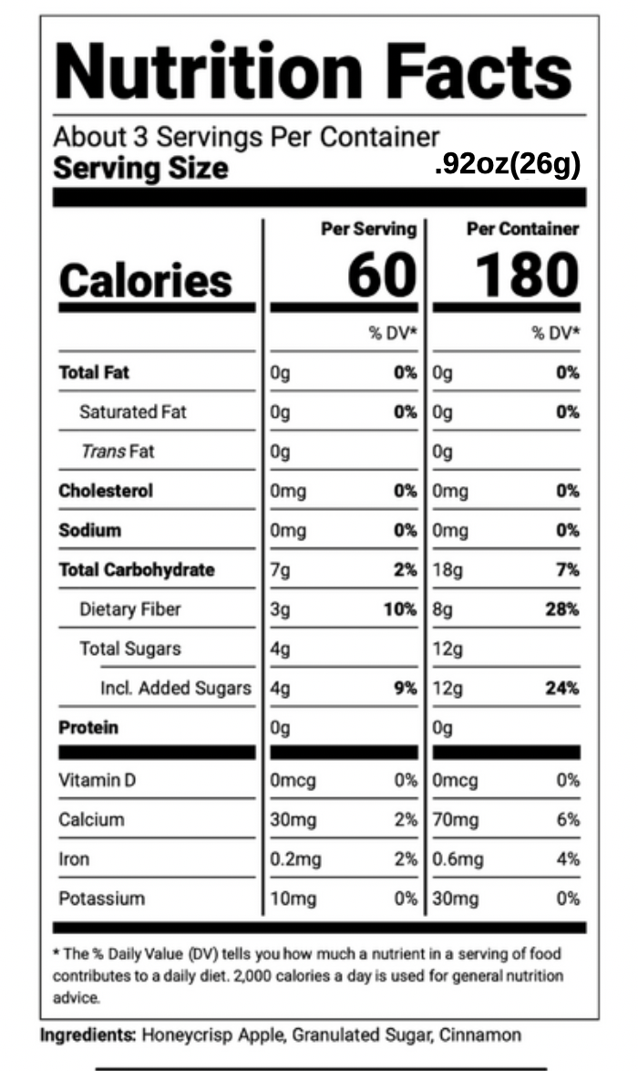 Cinnamon Sugar Apple Crisps