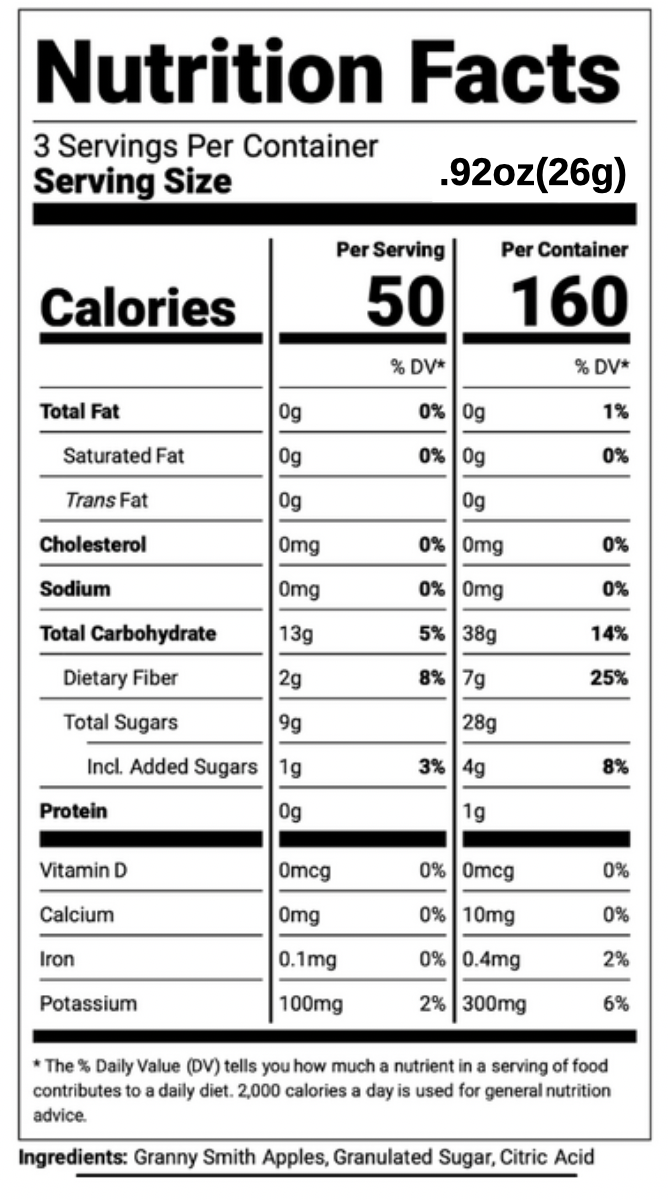 Granny Smith Sour Apple Crisps